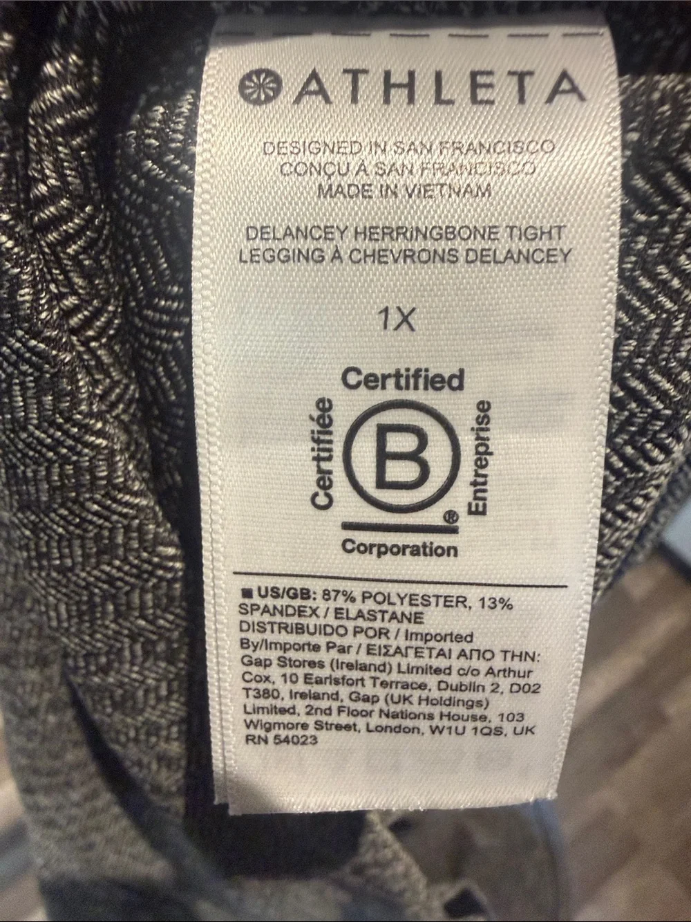 Athleta Delancey Herringbone Tight - 1X